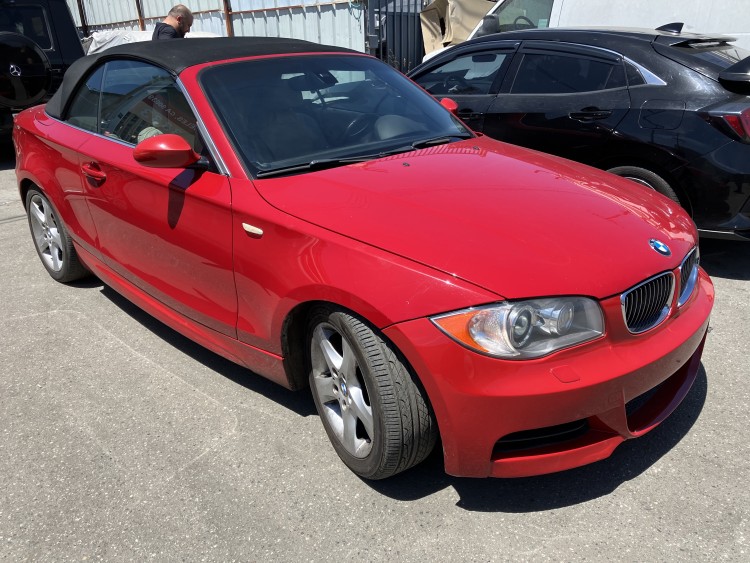 2008 BMW 1-SERIES 135i RED 
